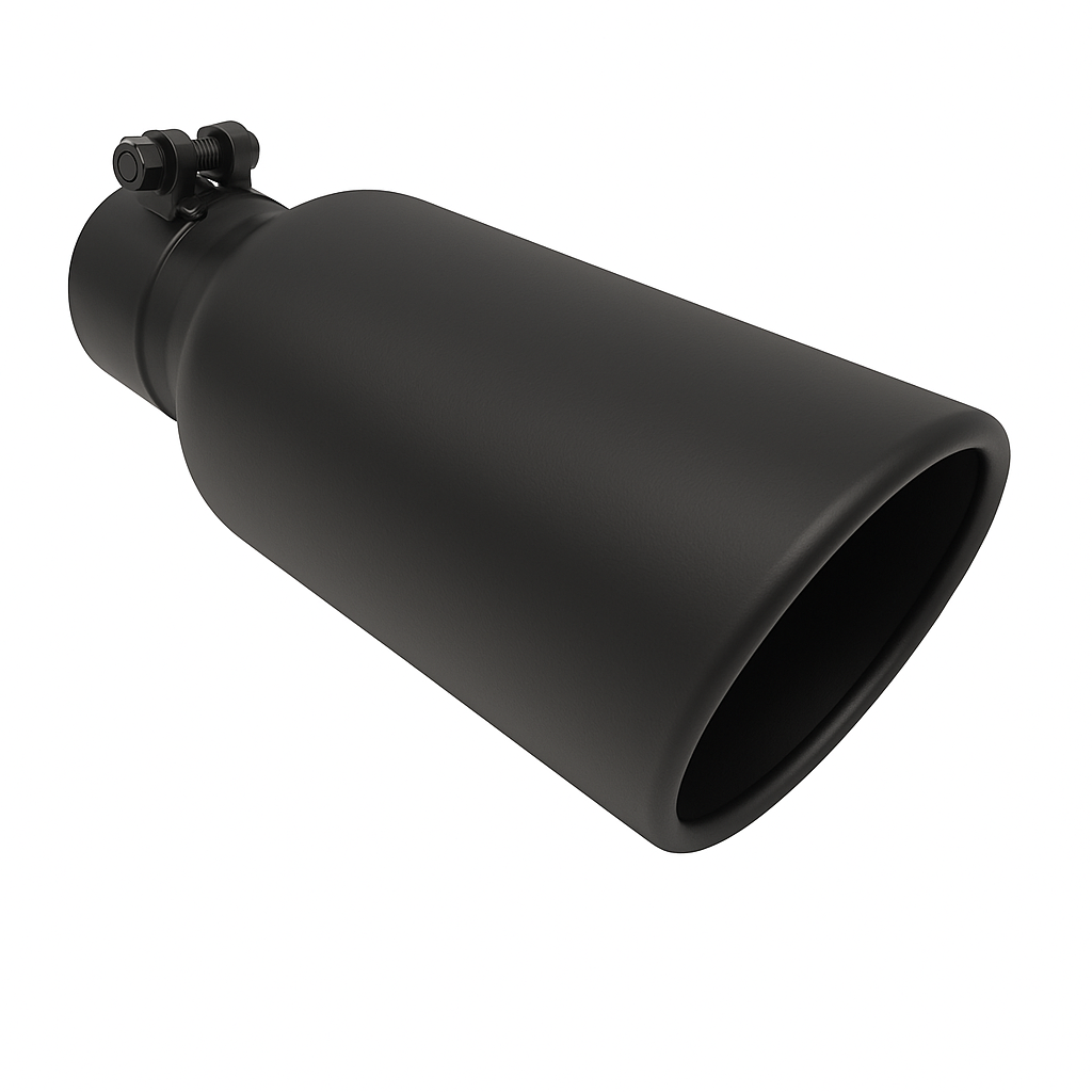 Black Cerakote exhaust tip for 2021–2025 Ford F-150 with 3-1/16 inch outlet