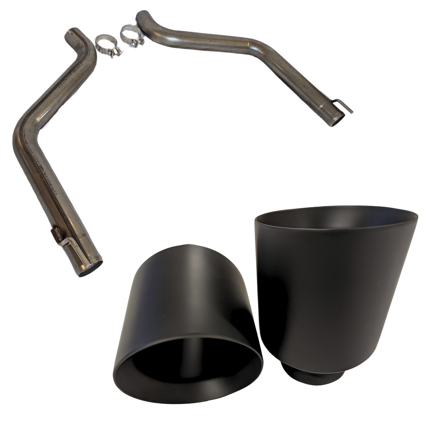 Dodge Charger and Challenger 5" black exhaust tips with axle back loud exhaust system