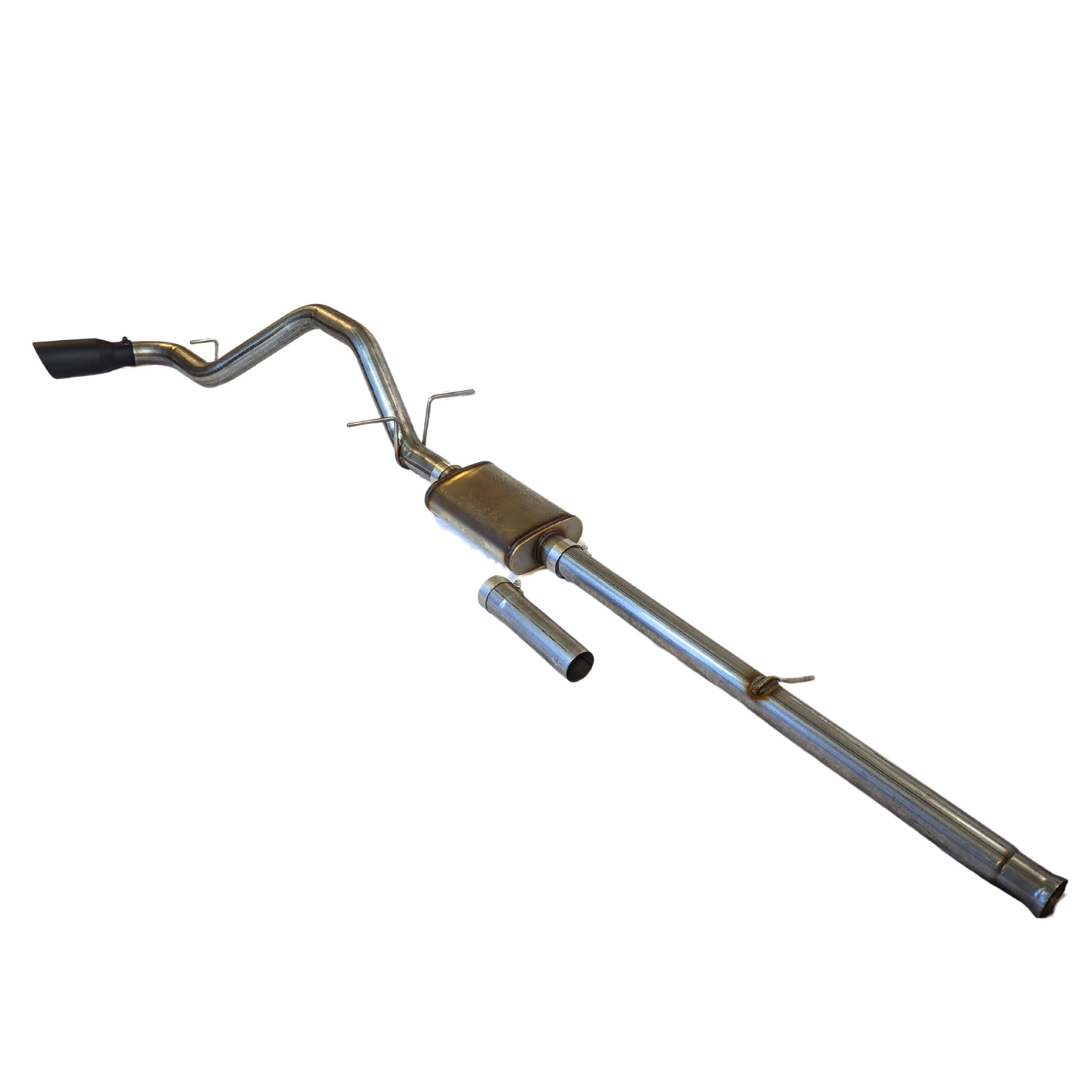 Car exhaust system on a white background