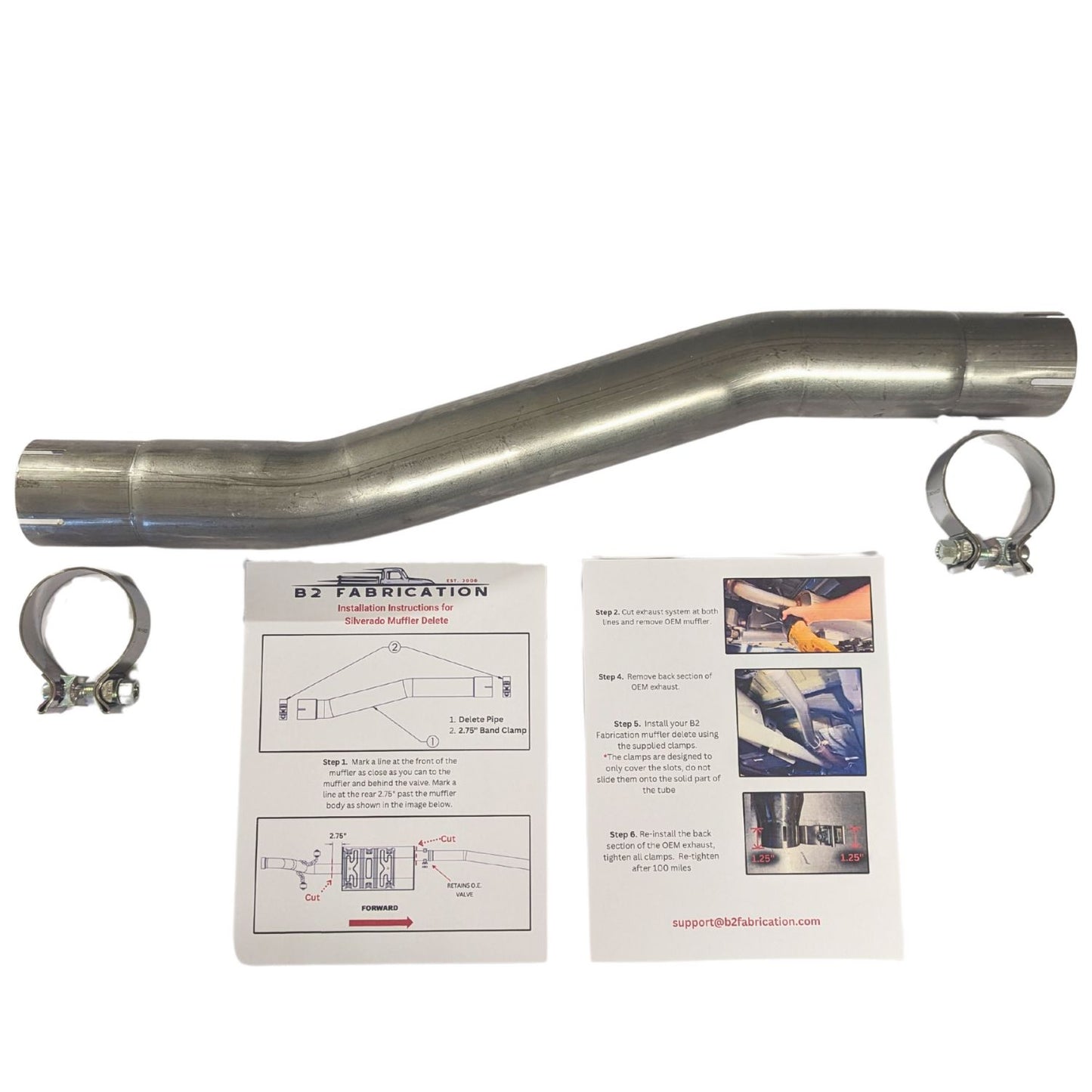Silverado Sierra muffler delete kit