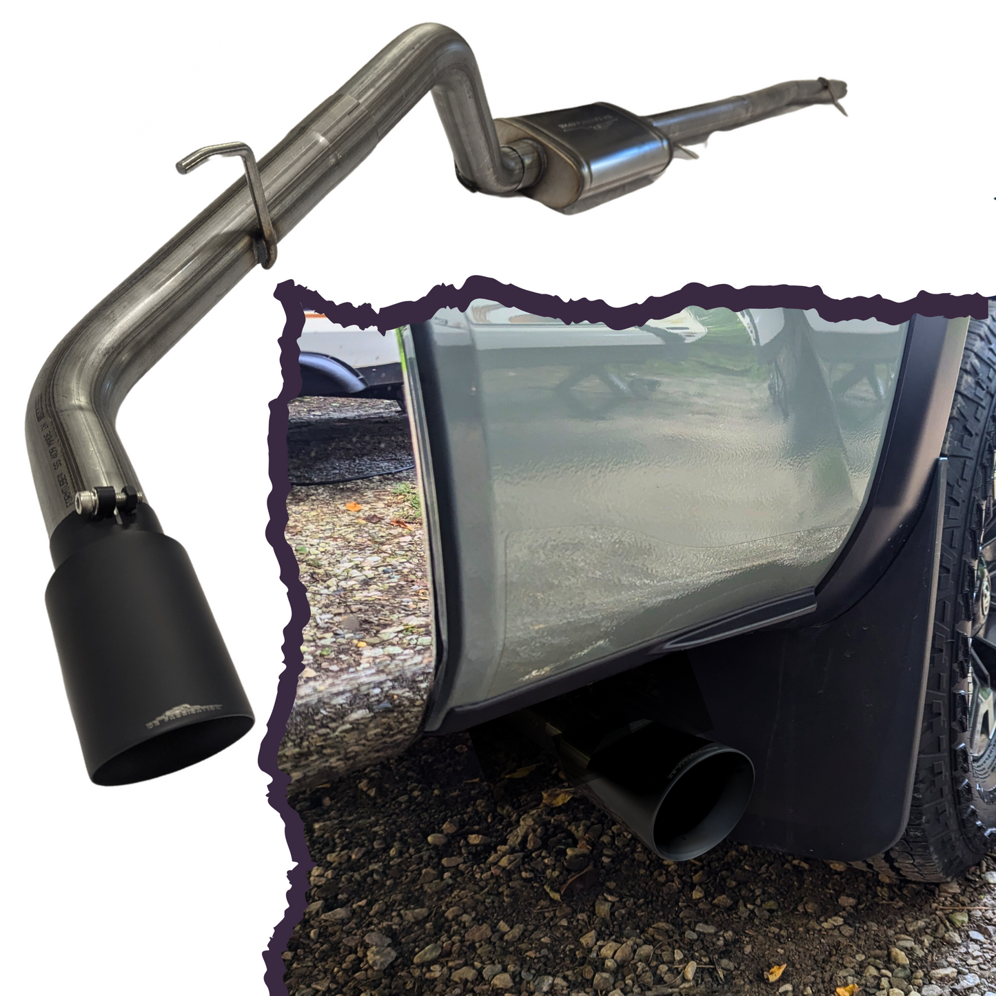 2016-2023 Toyota Tacoma 3.5L V6 Performance Exhaust System - Single Exit | B2 Fabrication