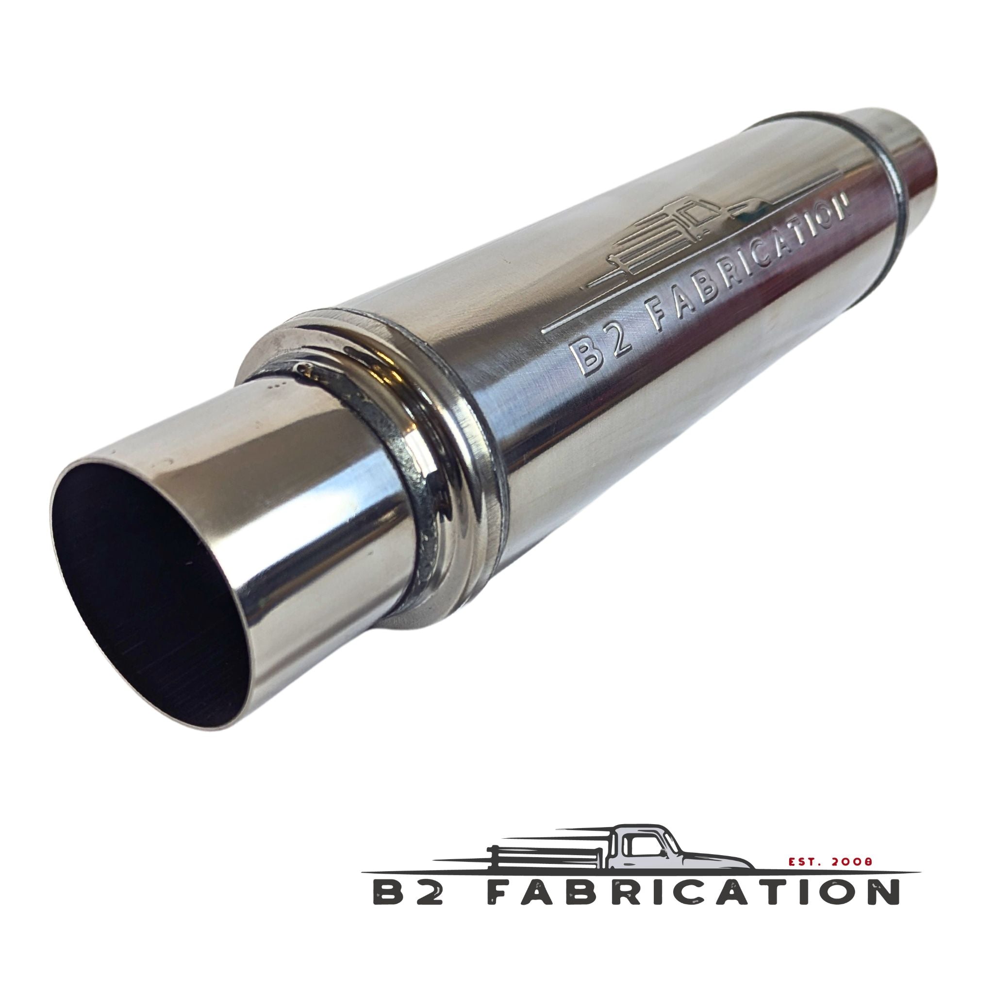 Stainless Glasspack Muffler, 2.5 & 3 Inch | Glass Pack Straight