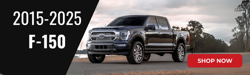 Graphite Ford F150 with cat-back exhaust system