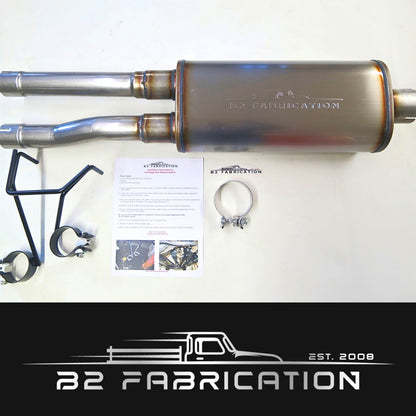 B2 Fabrication direct fit moderate muffler for Ram 1500