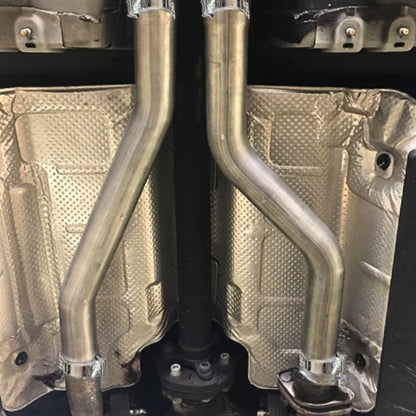 Charger V6 muffler delete installed