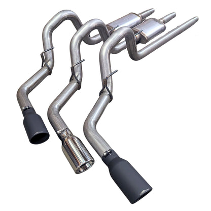 2015–2025 Ford F-150 single side exit cat-back exhaust system – stainless 