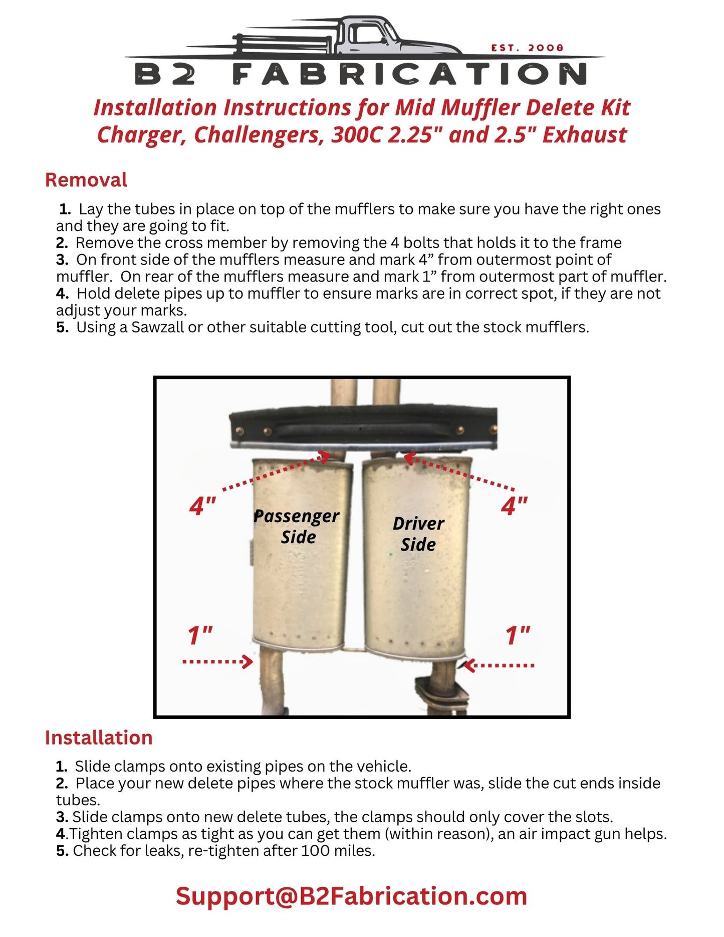 How to remove Dodge Charger mufflers