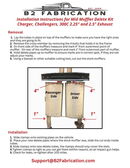 How to remove Dodge Charger mufflers