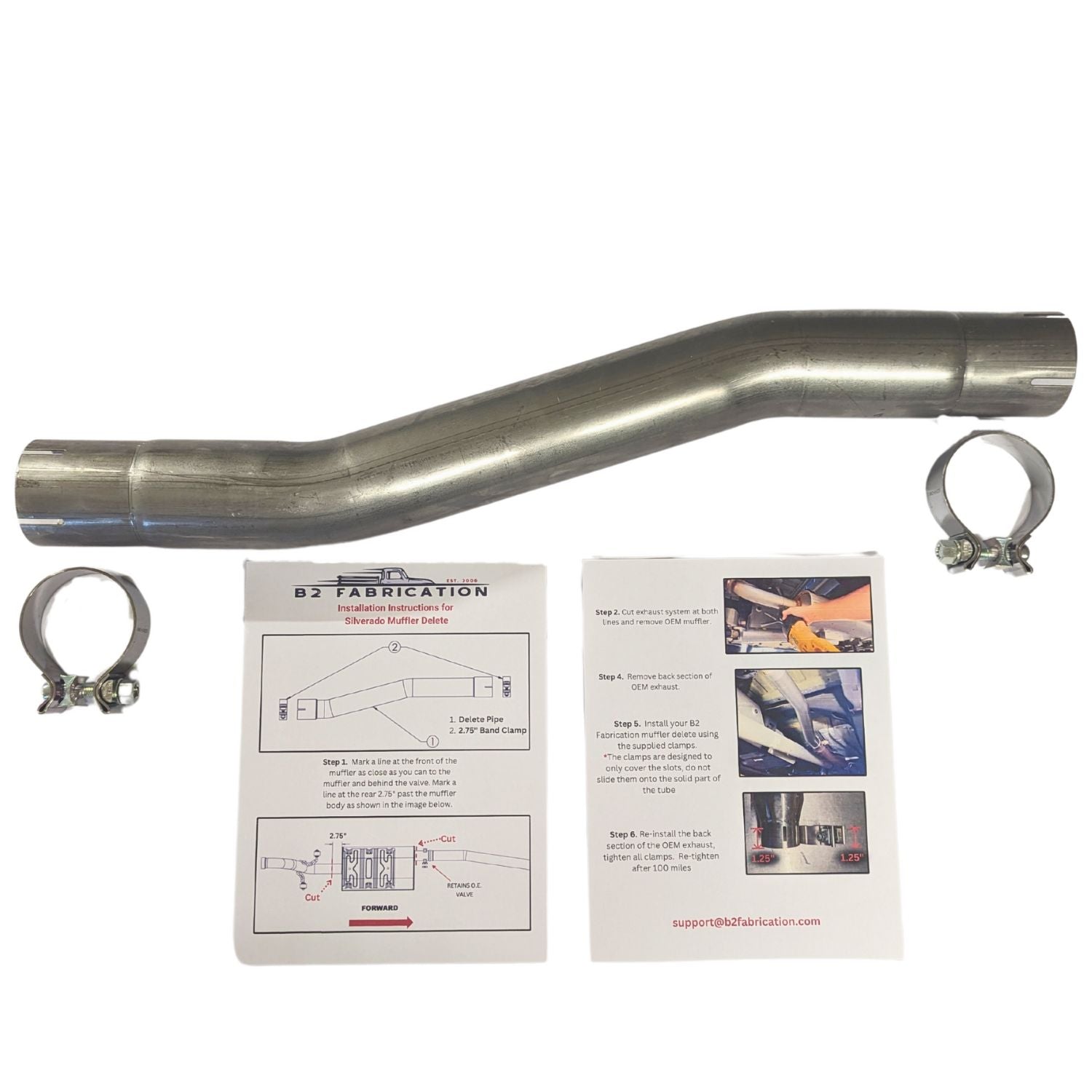 Silverado Sierra muffler delete kit
