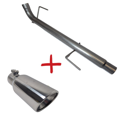 F150 Muffler delete direct fit with Exhaust Tip