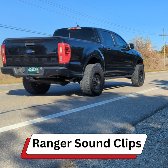 Ford Ranger exhaust system sound comparison